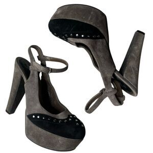 Marni Elegant Gray Platform Heels Size 8